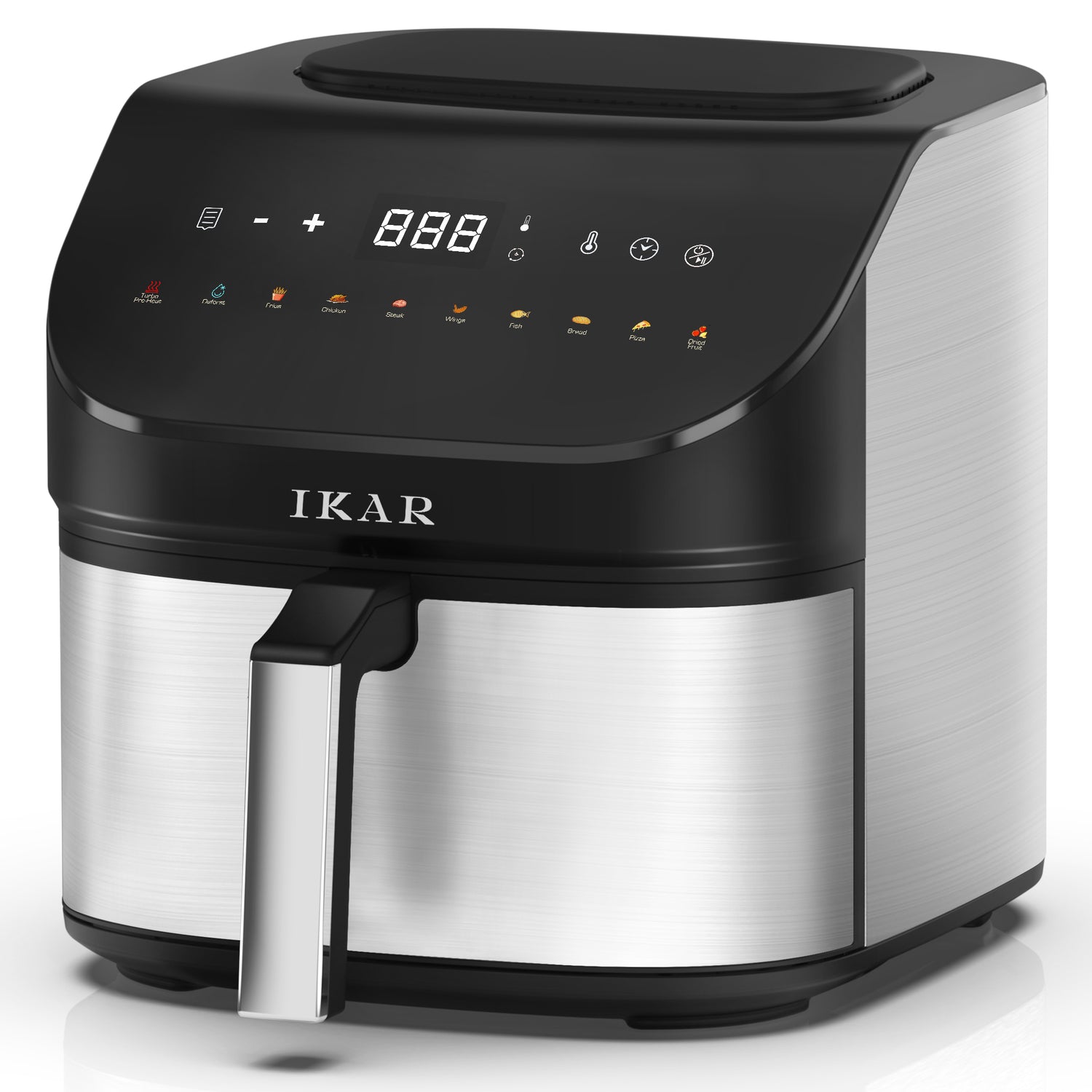 Air Fryer 7.0L 1600W 10-in-1 Functions, Air Fry, Roast, Bake, Broil, Dehydrate, Digital Touchscreen Air Fryers, Nonstick &amp; Dishwasher-Safe Basket, Stainless Steel Air Fryer Oven